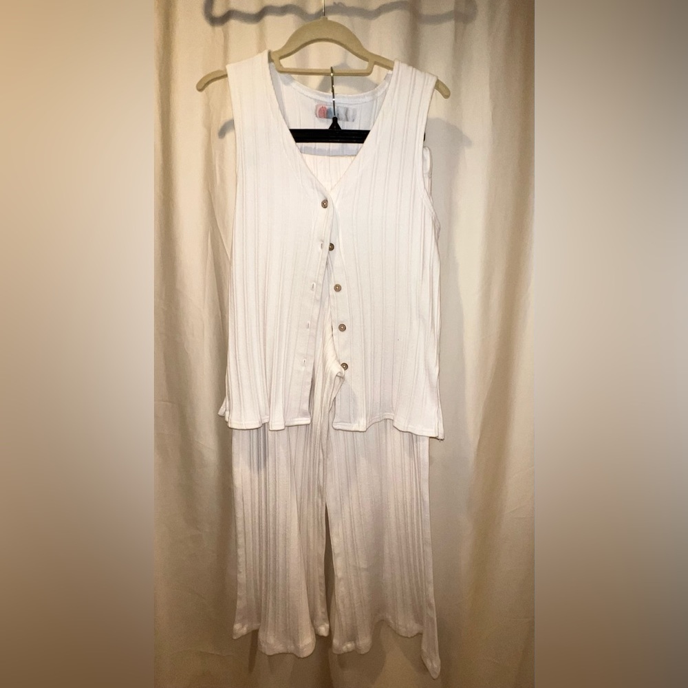 FP (Free People) Beach size small matching white ivory set